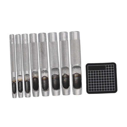Crofta Leather Hole Punch Cutter Kit Leather Stitching Punch Tool for Leather Belts Style C