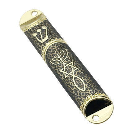 4.1inch Jewish Mezuzah Case Cover Door Ornament for Welcoming and Protection Black
