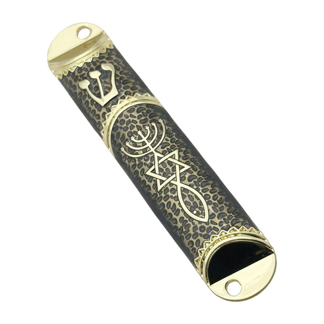4.1inch Jewish Mezuzah Case Cover Door Ornament for Welcoming and Protection Black