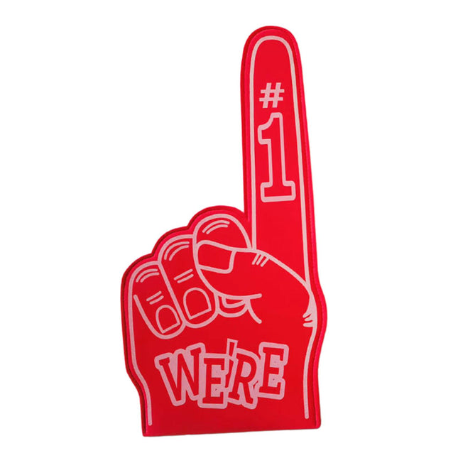 Giant Foam Finger Giant Foam Hand Gloves for Party School Outdoor Activities Red