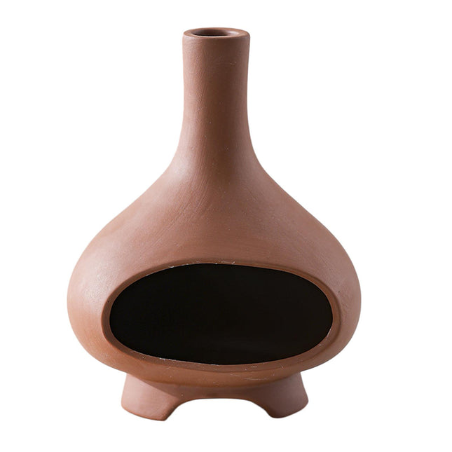 Ceramic Palo Santo Holder Ornament Incense Holder for Desk Office Meditation Red Clay
