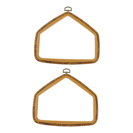 Crofta 2x Embroidery Hoops Cross Stitch Frames for Home Ornaments Sewing Art Crafts