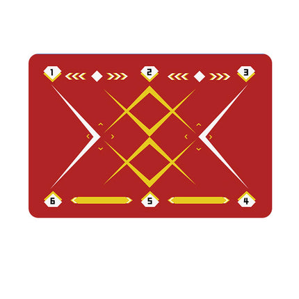 Football Footstep Training Mat Pad Ball Control Training for Athletes Adults Red