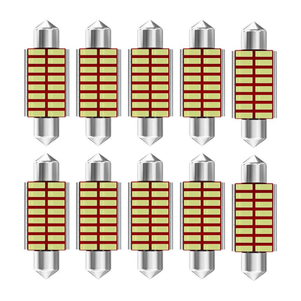 10Pcs Car Interior Light Trunk Light Accessories Light Dome Light Bulbs 36mm