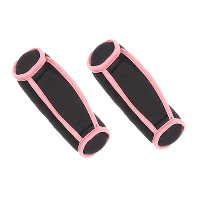1 Pair Running Hand Weights Detachable Women Handheld Aerobics Sand Bag 2lb Pink