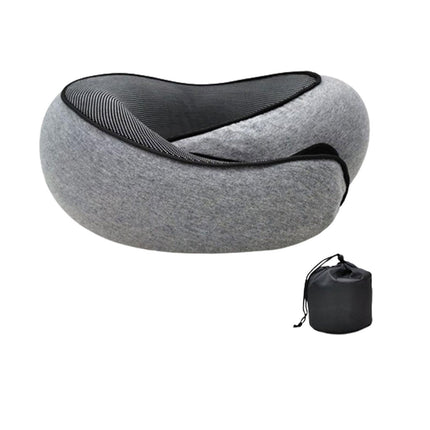 Airplane Travel Pillow Plane Accessories Headrest for Office Train Traveling Gray