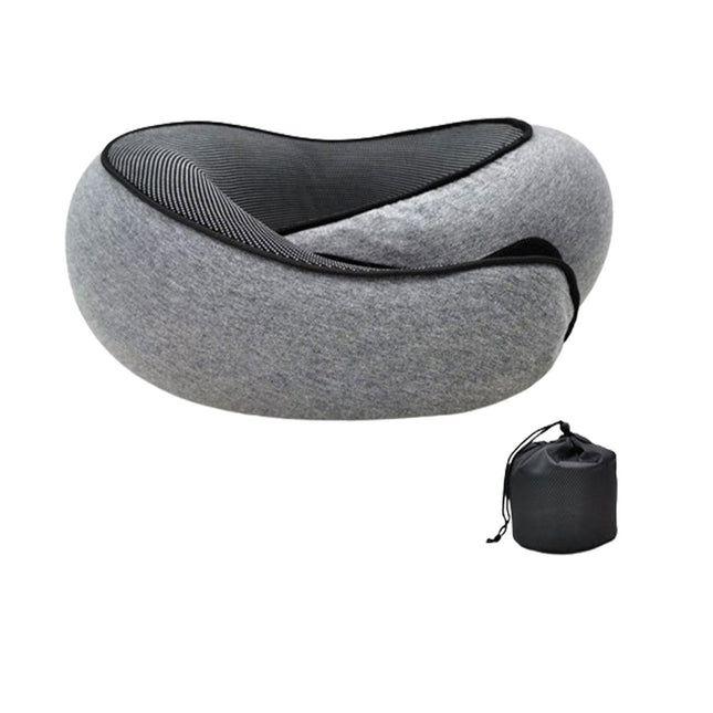 Airplane Travel Pillow Plane Accessories Headrest for Office Train Traveling Gray