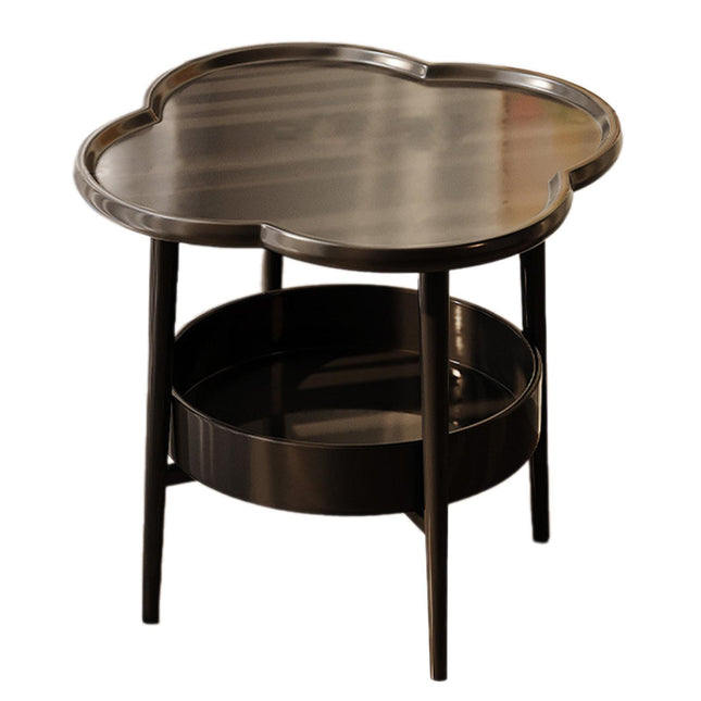2 Tier Side Table Furniture Simple Organizer Sofa Table for Bed Couch Office black