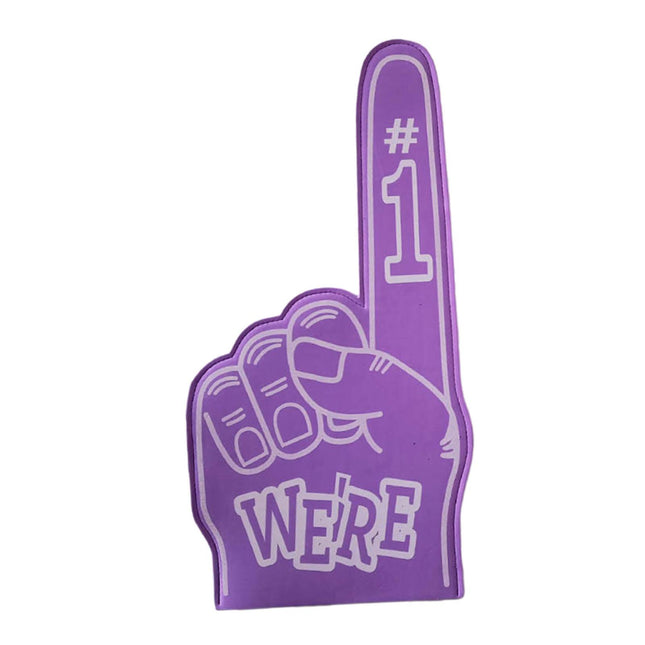Giant Foam Finger Giant Foam Hand Gloves for Party School Outdoor Activities Purple