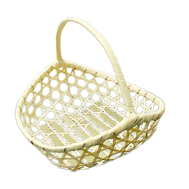 Handwoven Fruit Basket Holder Rustic Food Storage for Living Room Home Table Small