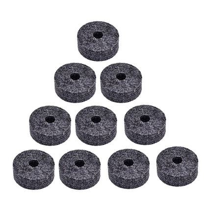 10x Cymbal Stand Felts Percussion Instrument Hi Hat Clutch Felts Replacement Gray