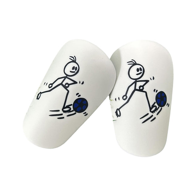 2Pcs Mini Soccer Shin Guards Portable Shin Pads Calf Guards Soccer Equipment Blue