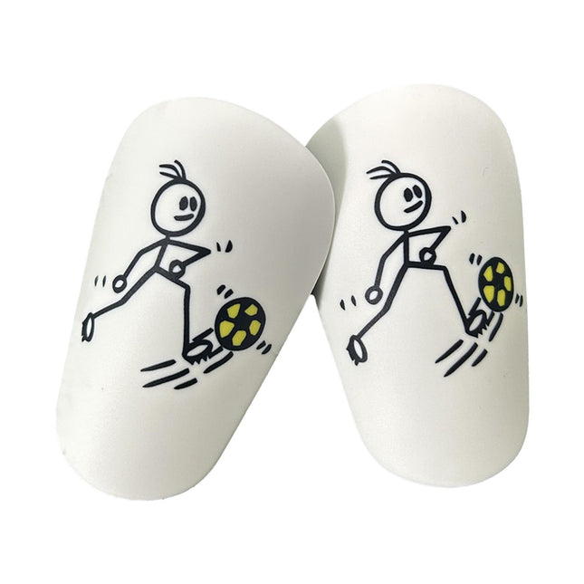 2Pcs Mini Soccer Shin Guards Portable Shin Pads Calf Guards Soccer Equipment Yellow