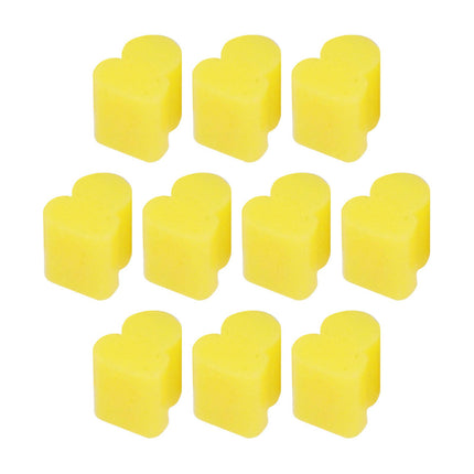 10x Alto Horns Silicone Pads Buffering Stop for Brass Euphonium Tuba Trumpet 3.5mm Yellow