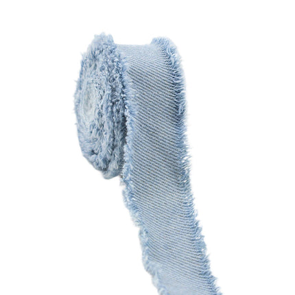 Crofta Denim Ribbon Projects DIY Lightweight Sewing Ribbon for Bedding Clothes Bags Light Blue