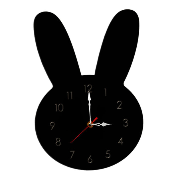 Silent Wall Clock Room Decorations Kids Wall Clock for Home Office Farmhouse black