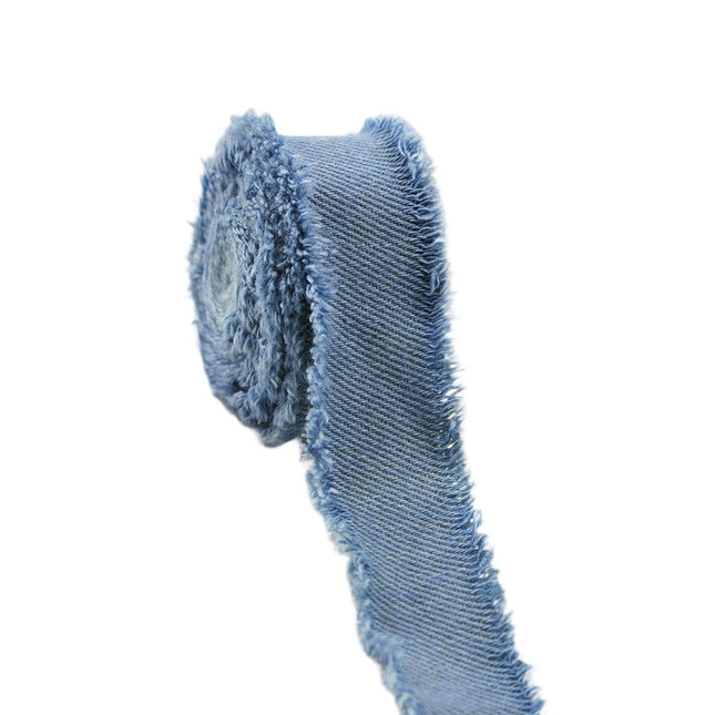Crofta Denim Ribbon Projects DIY Lightweight Sewing Ribbon for Bedding Clothes Bags Blue