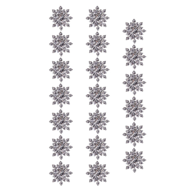 Crofta 20Pcs Flower Rhinestone Flatback Embellishments Invitations Floral Charms