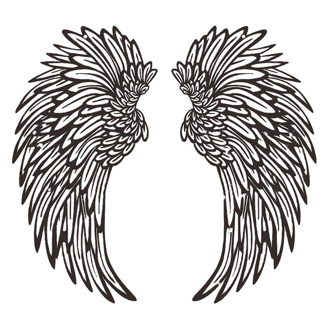 Angel Wings Metal Wall Art Decor Wall Sculpture for Outdoor Living Room Home