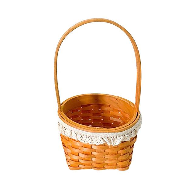 Handwoven Basket Easter Decoration Easter Basket for Party Favors Eggs