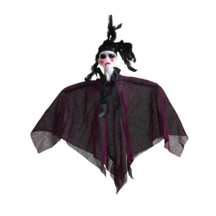 Crofta Halloween Hanging Ghost Decor for Backyard Party Supplies Outdoor and Indoor Black