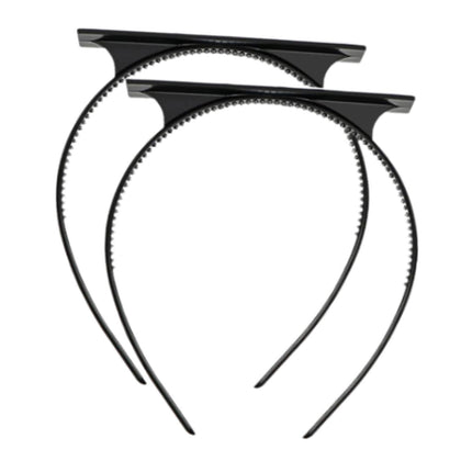 Graduation Cap Headband Women Men Hairband for Photo Props Ceremony Dress up 2 Pieces