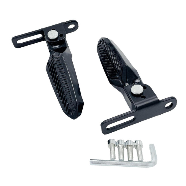 2x Electric Bike Pedals Sturdy Foot Pegs Scooter Pedals for Electric Bicycle With tools