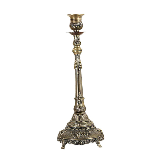 Metal Candlestick Gifts Pillar Candle Holder for Fireplace Banquet Christmas 1 Head