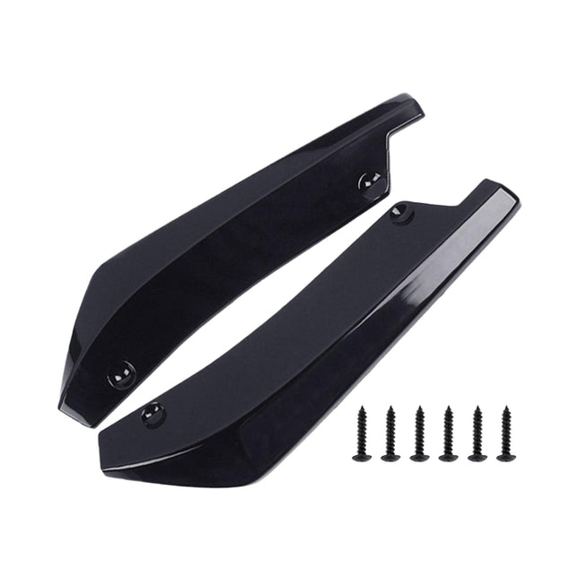 2Pcs Canard Protector Repair Cars Rear Bumper Lip Splitter Diffuser Spoilers
