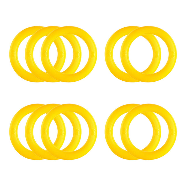 10Pcs Watermelon Display Stands Fixing Circles for Dining Room Grocery Store Yellow
