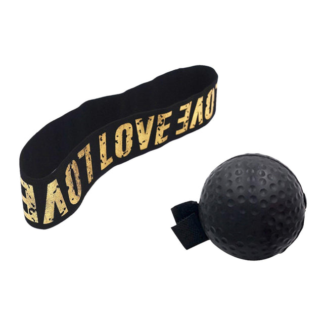Boxing Reflex Ball Headband for Kids Adults Reflex Punching Ball React Balls Black Ball