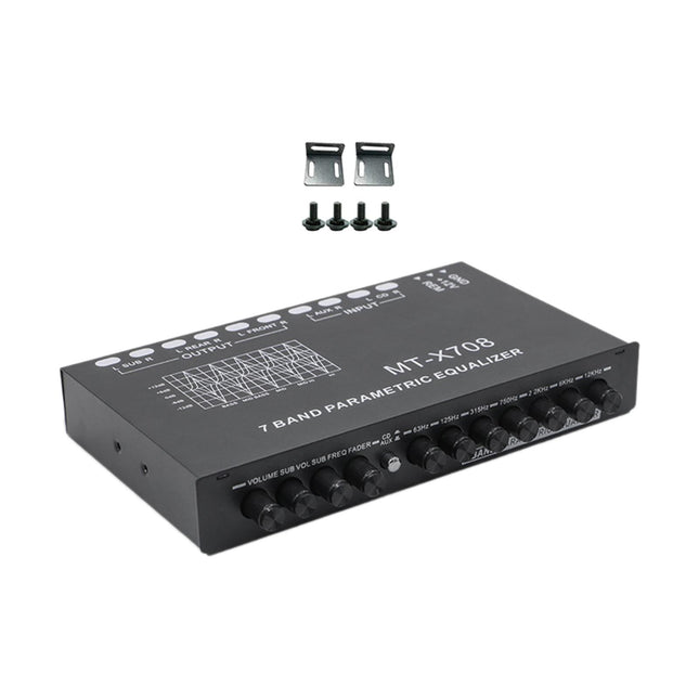 7 Band Equalizer DSP Chip CD AUX Inputs Subwoofer Output Crossover Amplifier