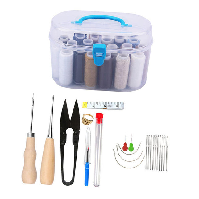 Crofta Women Sewing Kit Compact Sewing Set for Embroidery Clothing Repair Beginners Style A