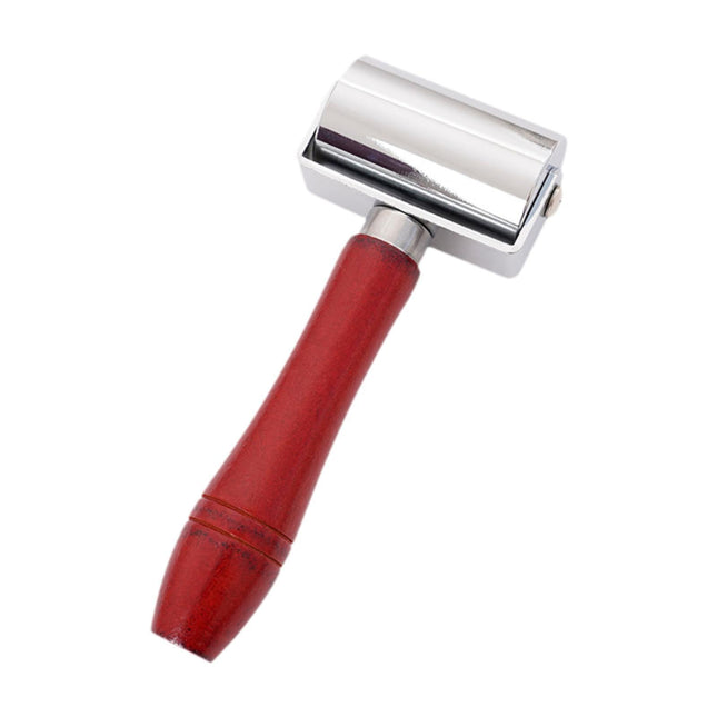 Crofta Leathers Press Edge Roller Wooden Handle Ergonomic Leather Tool for Handmade 6cm Roller