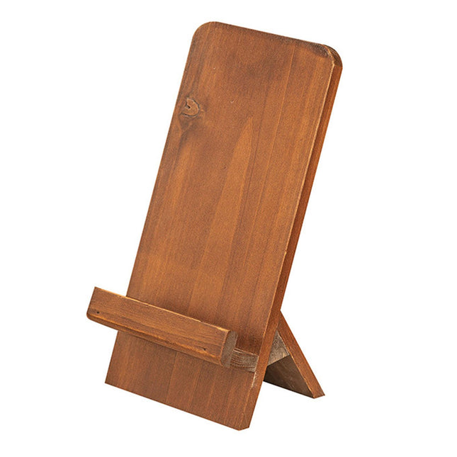 Wood Cell Phone Tablet Display Stand 4.3x3x8.8inch for Retail Show Versatile