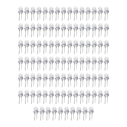 100 Pieces Emitting Diode Lamp Beads Round Head Straight Plug LED Lamp Beads Red
