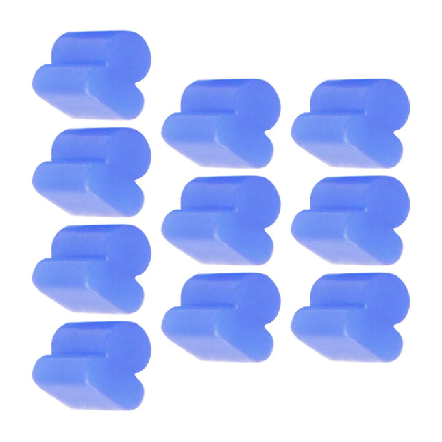 10x Alto Horns Silicone Pads Buffering Stop for Brass Euphonium Tuba Trumpet 3.5mm Blue