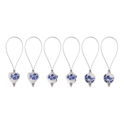 Crofta Knitting Stitch Markers Handmade Practical Clip for Crochet Weaving Supplies 6pcs Style B