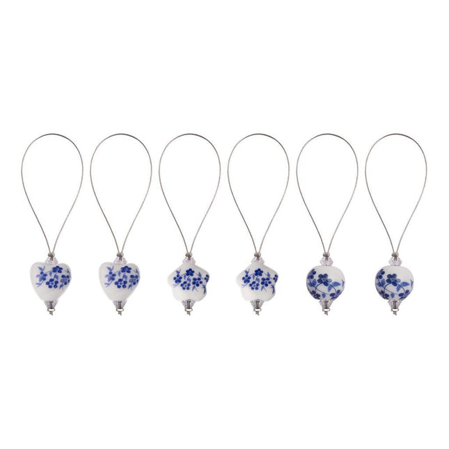 Crofta Knitting Stitch Markers Handmade Practical Clip for Crochet Weaving Supplies 6pcs Style B