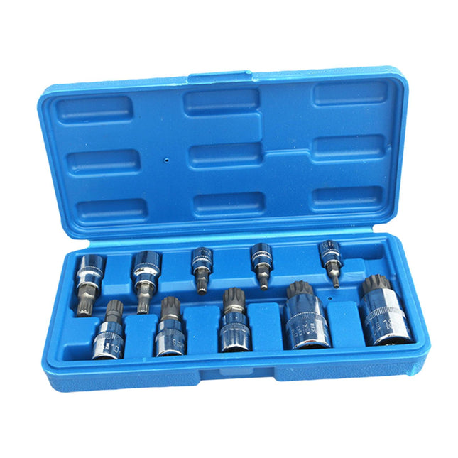 10Pcs Triple Square Spline Bit Socket Auto Accessories Truck Tamperproof Bit