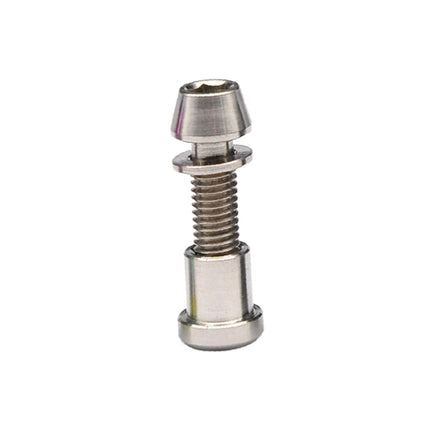 Bike Stem Bolt Nut Set Repair Lightweight Attachment Spare Parts Replacement Silver