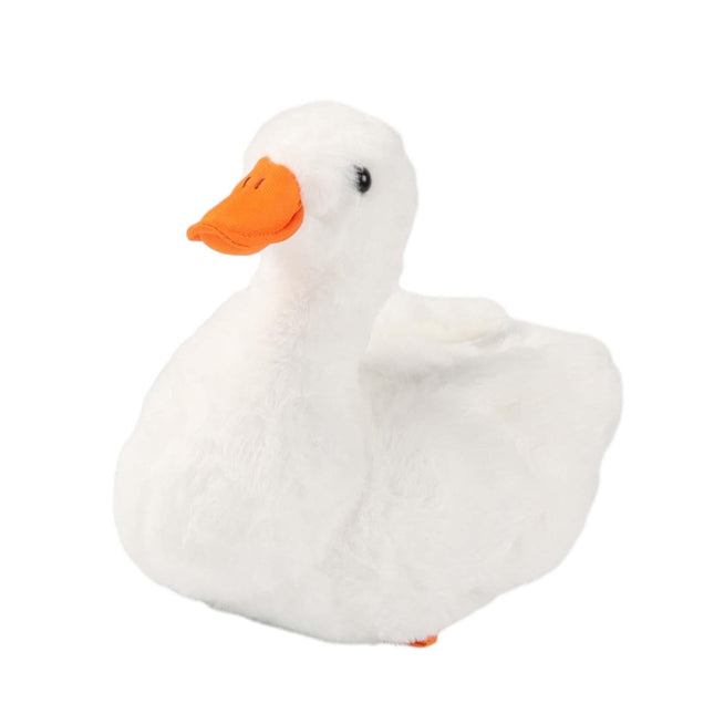 Crofta Animal Plush Toy Duck Plush Doll Soft Toy for Party Bedroom Living Room White